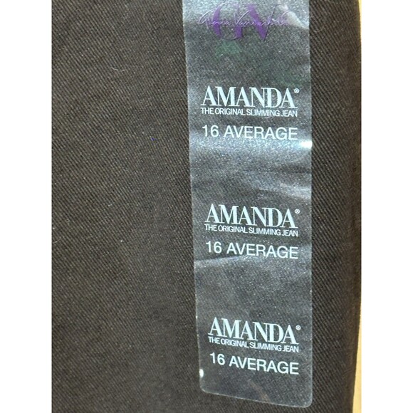Gloria Vanderbilt Jeans 16 Avg. Amanda High Rise W/slimming Panels Coffee Roast - Picture 3 of 4